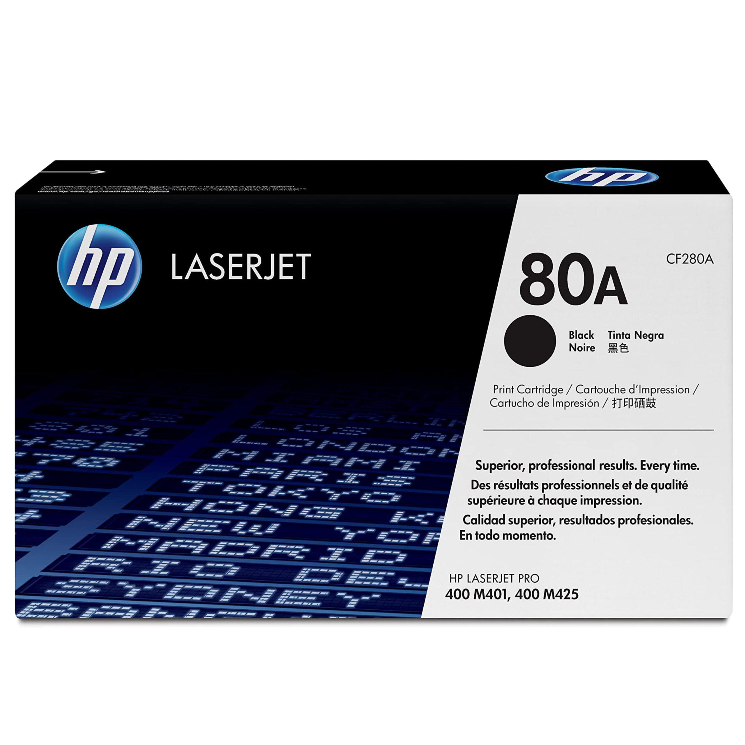 HP 80A toner LaserJet noir – CF280A
